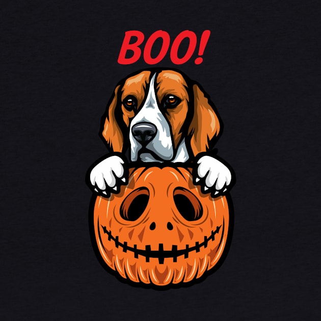 Halloween Pumpkin Beagle by IPRINT